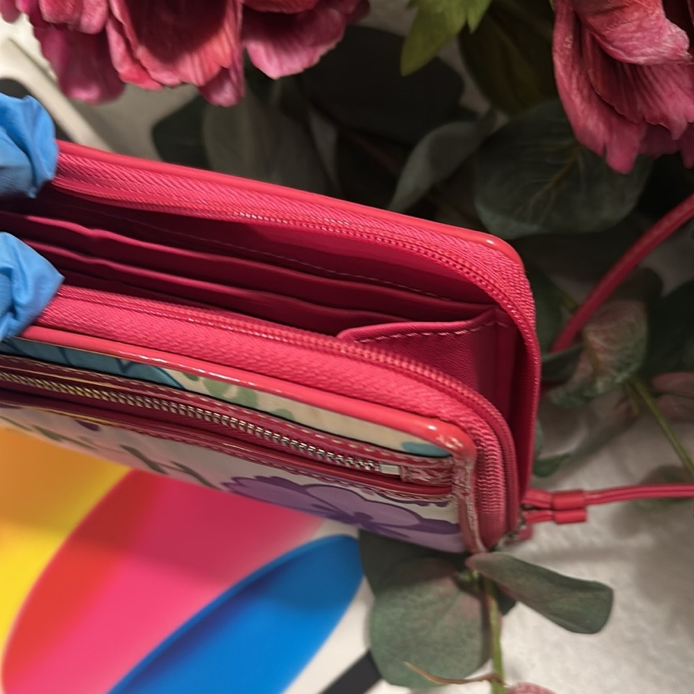 Coach Floral Wallet - Pink and Multicolor - Picture 9 of 10